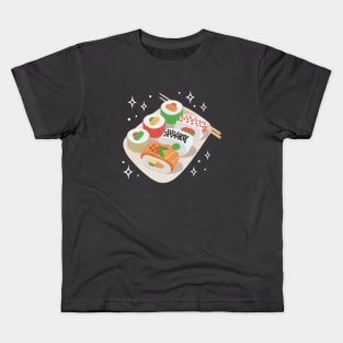 Sushi on Plate Kids T-Shirt